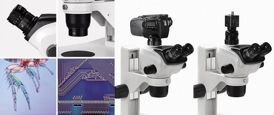 China Binocular Trinocular Stereo Zoom Microscope Various Accessories Complete Function supplier