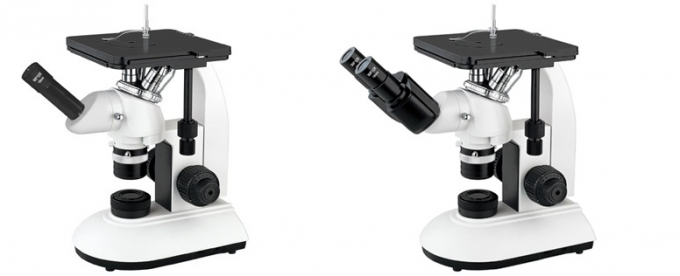 Mechanical Stage Trinocular Inverted Metallurgical Microscope Infinity Optical System